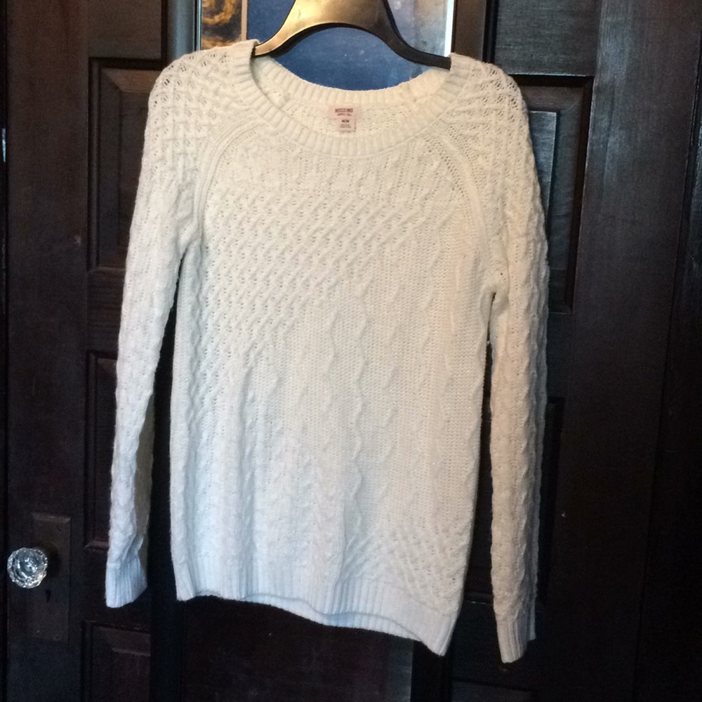 Comfy White Winter Sweater